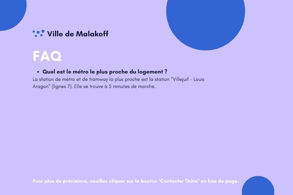 Appartement Avec Parking Et Terrasse Metro 7 Et Paris Villejuif Εξωτερικό φωτογραφία